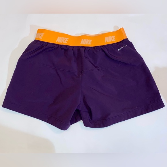 NIKE ORANGE AND PURPLE ATHLETIC SHORTS // SIZE SMALL💜 - Picture 4 of 5
